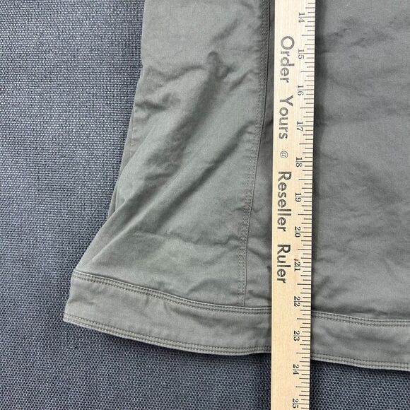 Kuhl Jacket Womens Small Flannel Lined Canvas Generatr Green Military Full Zip - Picture 10 of 10